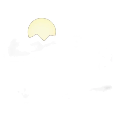 the sun setting behind the mountains sticker