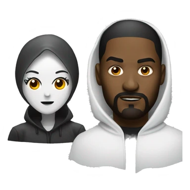 Male Ghostface and a girl ghostface sticker