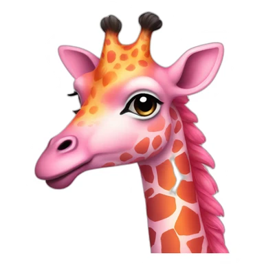 Flamingogiraffe perfection  sticker
