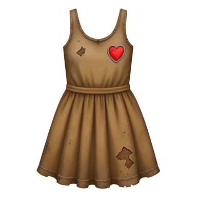 dirty dress with dirt on it  sticker