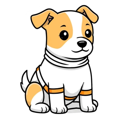 Dog get well sticker