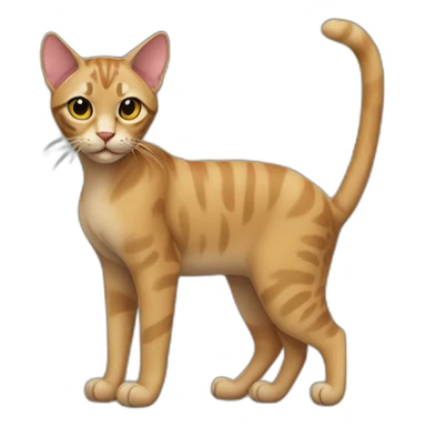 Serengeti Cat Full Body sticker