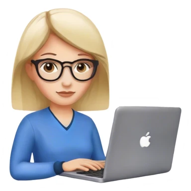 cacausian women programmer with laptop sticker