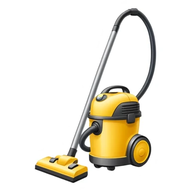 yellow Vacuum cleaner bag sticker