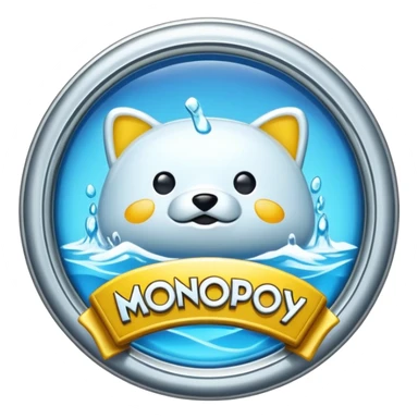 Monopoly hydro master badge  sticker