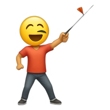 Throwing a Dart sticker