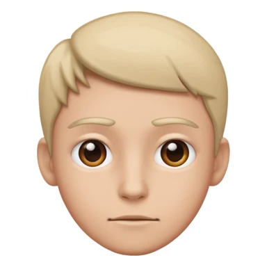 Um rosto olhando pro lado em forma de irônia sticker