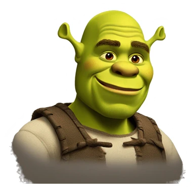 shrek but he has a... sticker