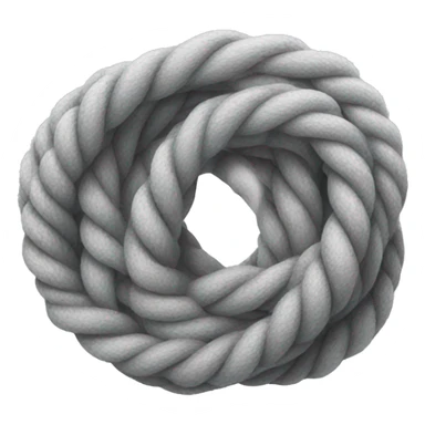 a tight light grey rope  sticker