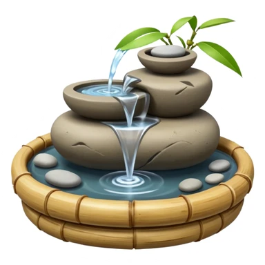 Mini zen fountain  sticker