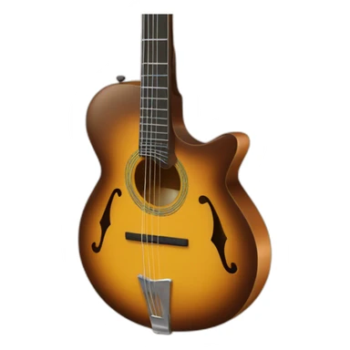 Guitare jazz manouche type selmer petite bouche sticker