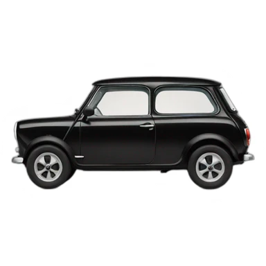 Mini-austin-black sticker