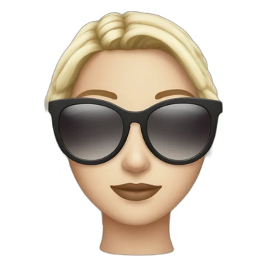 white girl nettle sunglasses sticker