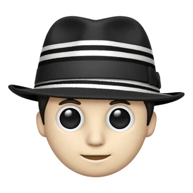 striped Fedora sticker
