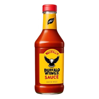 Buffalo Wild Wings sauce brand bottle  sticker