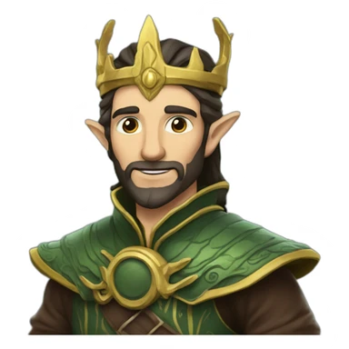 Turgon High King of the Noldorin Elves sticker
