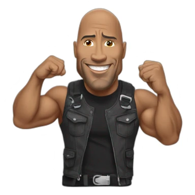The rock qui fait un pouce en l'air sticker