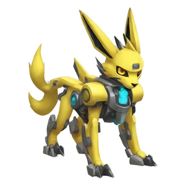 Renamon-Jolteon-Zeraora-medabot-mecha full body sticker