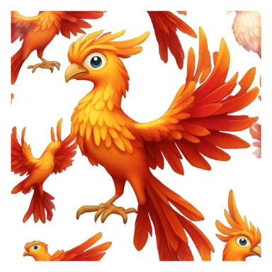 Phoenix bird sticker
