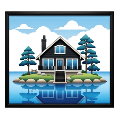 Lake house sticker