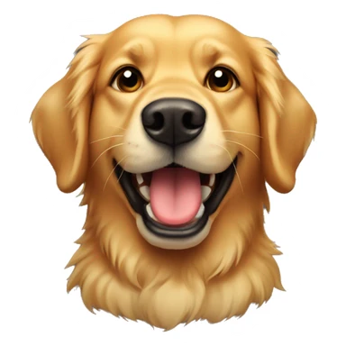 Golden retriever with devil horns  sticker