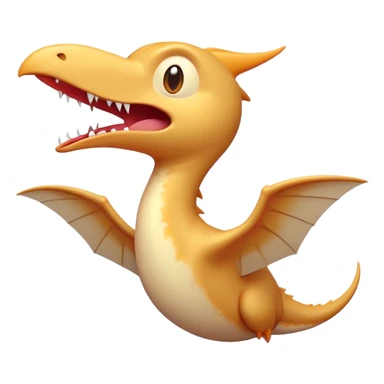 Cinematic Cute Yawning Pterodactyl Portrait Emoji, Head tilted slightly with a dramatic, wide-open yawn, showcasing a slender, gracefully curved body with softly drooping wings and sleepy, half-closed eyes, Simplified yet irresistibly cute features, highly detailed, glowing with a soft, cozy aerial glow, high shine, relaxed yet expressive, stylized with a dash of whimsical flight charm, soft glowing outline, capturing the essence of a drowsy yet affectionate Pterodactyl that appears ready to stretch and yawn its way out of the screen! sticker