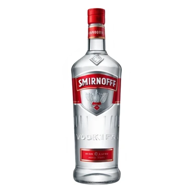 Smirnoff Vodka bottle sticker
