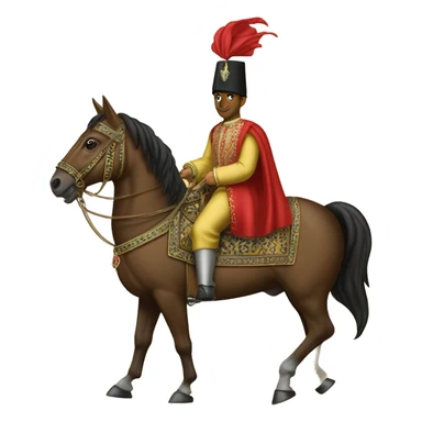 young Sultan Süleyman on horseback sticker