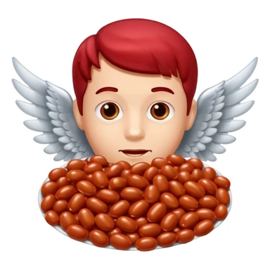 Create baked beans with teenager boys people’s faces on them and put wings on them sticker