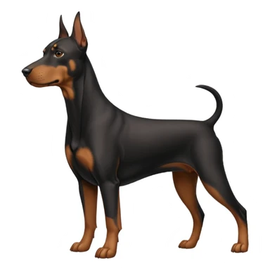 Dobermann uncropped sticker