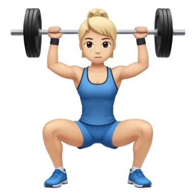 weighted squats sticker