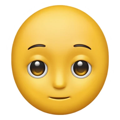 normal yellow emoji head side eyeing  sticker
