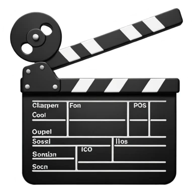 film clapper sticker