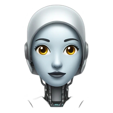robot woman sticker