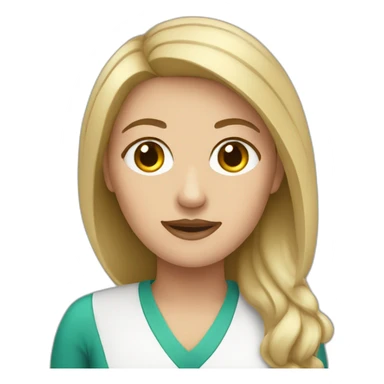 white girl therapist sticker