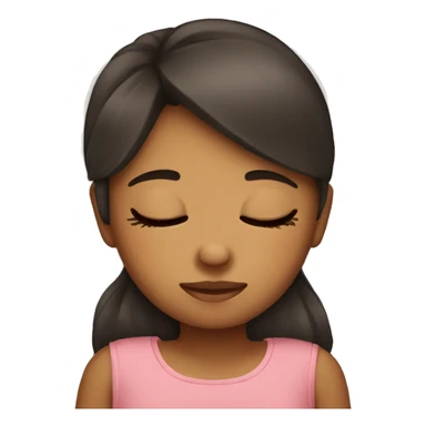 Cute girl sleeping  sticker