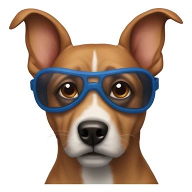 DOG in SPIDER MAN mask sticker