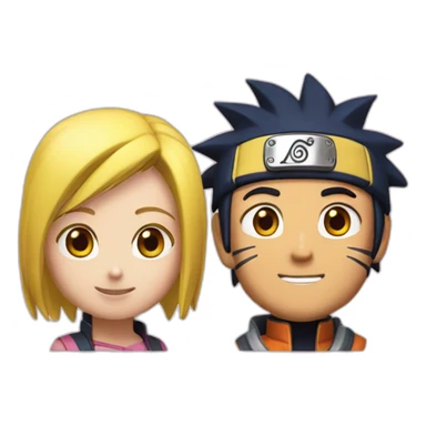 Sakura et Naruto  sticker
