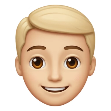 pouty happy face sticker