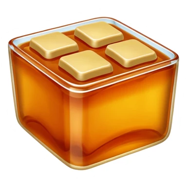 Bean Paste square jelly sticker