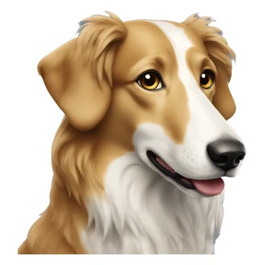 Borzoi dog sticker