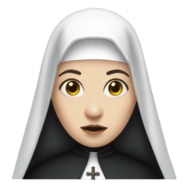 The nun, gothic sticker