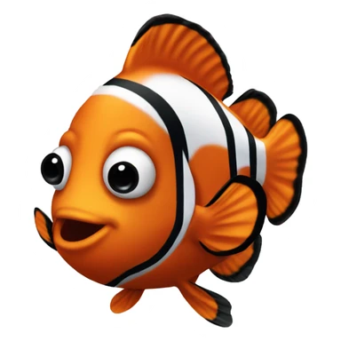 Clown fish sticker