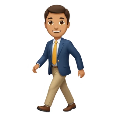 señor mayor camina sticker