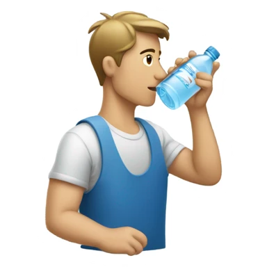 No drinking from water bottle  sticker