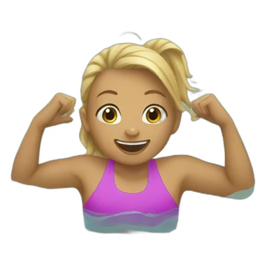 Swim lessons sticker