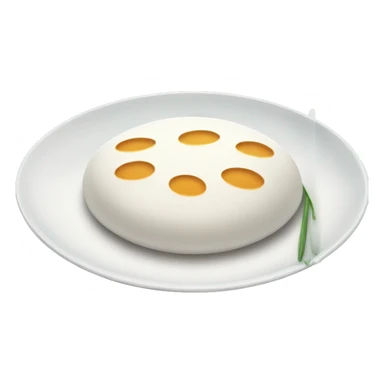 Idly in a plate sticker