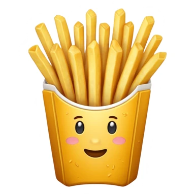 french fries sticker