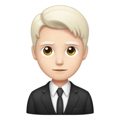 person in suit icon sticker