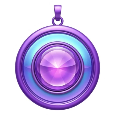 glitter purple amulet sticker